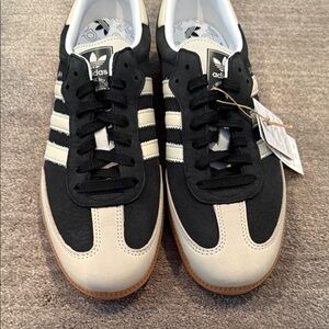 Adidas Black and Cream Women’s Sneakers